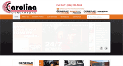 Desktop Screenshot of carolinagenerators.com